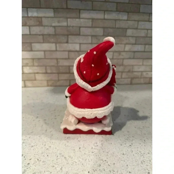 Claydough Santa Claus Stocking Holder Stocking Hanger Christmas - Picture 3 of 4